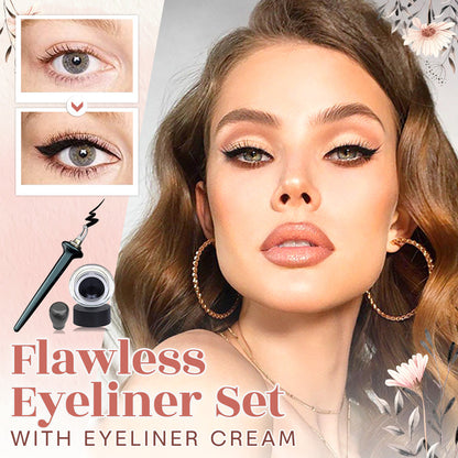 💥LAST DAY SALE 56% OFF💥💖Flawless Eyeliner Set with Eyeliner Cream