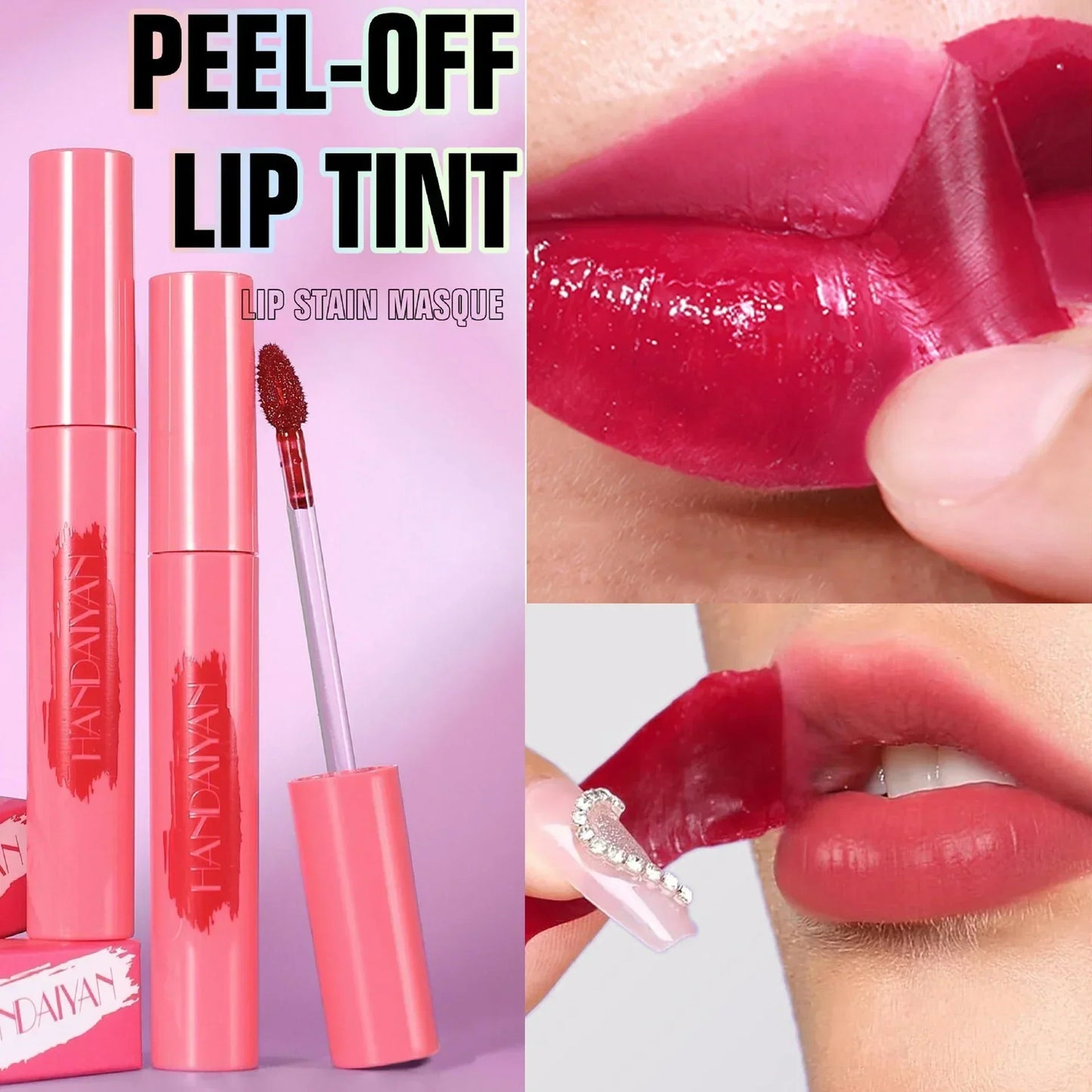 Waterproof Peel-off Lipgloss Matte Natural Mist Lip Tinted Long Lasting Lipstick Makeup Tattoo Glaze Tear Contour Stain Cosmetic