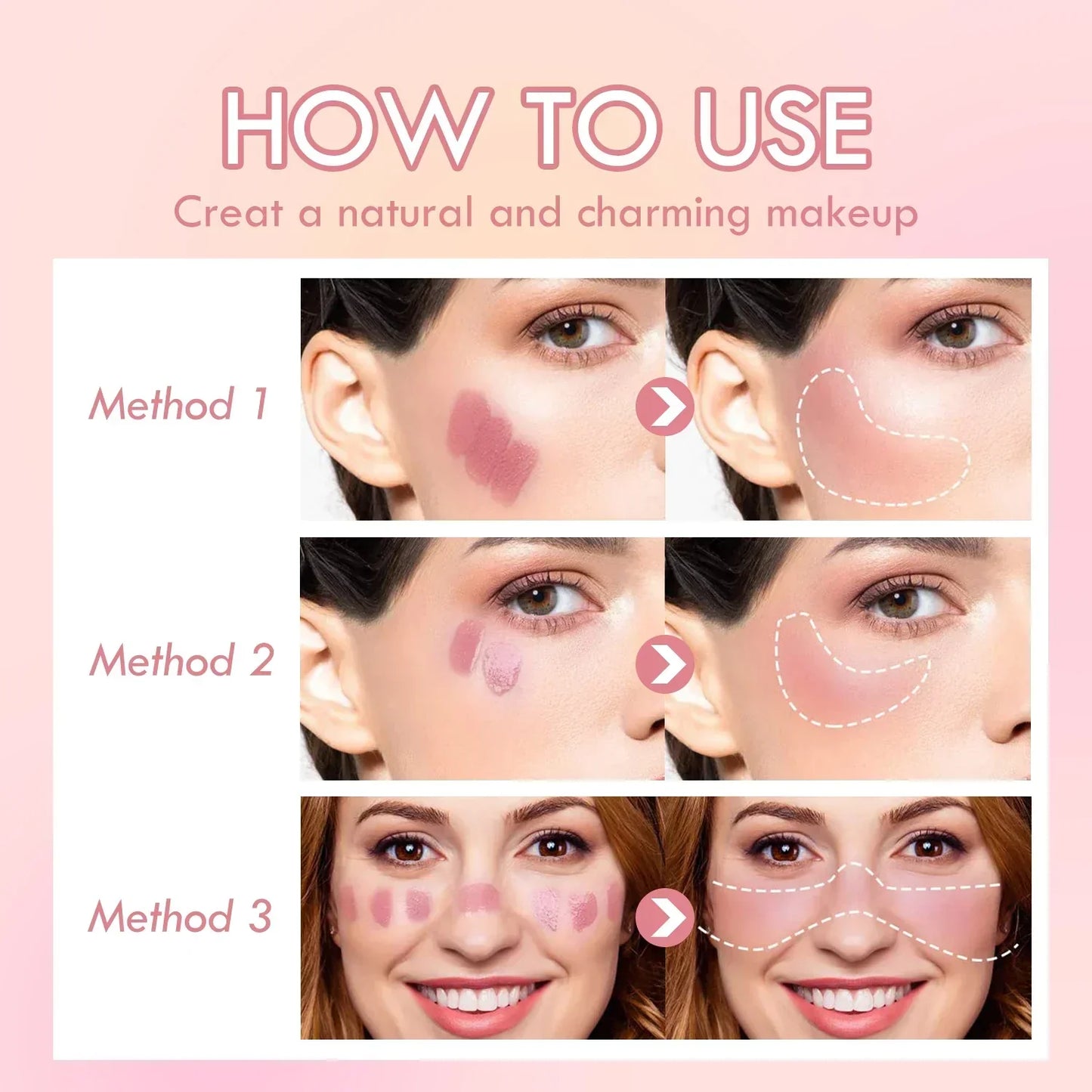 Liquid Blush 8 Colors Natural Long-Lasting Cream Blush