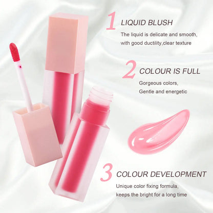 Liquid Blush 8 Colors Natural Long-Lasting Cream Blush
