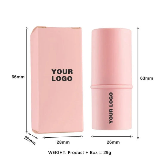 8-Color Blush Stick – Available in pink, white, and black tubes with matte or glitter finishes. Long-lasting, easy to apply, and perfect for private labeling.
