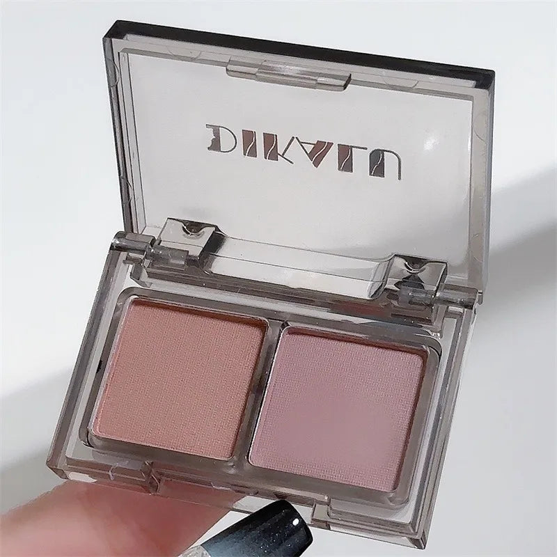 Two-color Eyeshadow Palette Lasting Easy To Color Matte Red Black Eye Shadow Fashion Korean Shiny Eyes Makeup Pigments Cosmetics