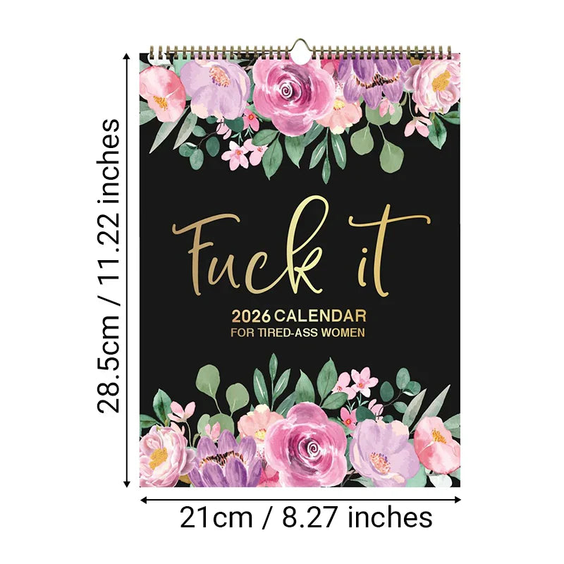 ⭐ 2026 Fuck It Again™ Wall Calendar
