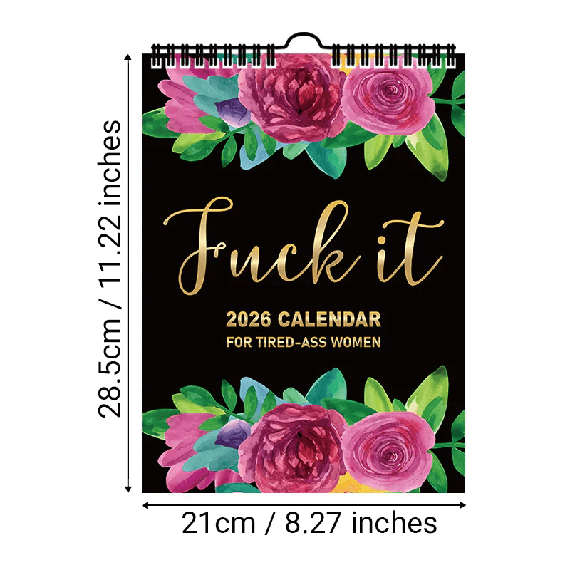 ⭐ 2026 Fuck It Again™ Wall Calendar